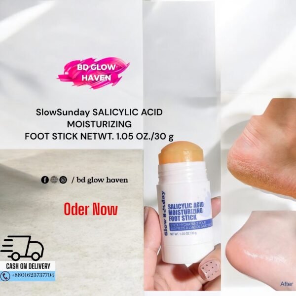 SlowSunday SALICYLIC ACID MOISTURIZING FOOT STICK NETWT. 1.05 OZ./30 g