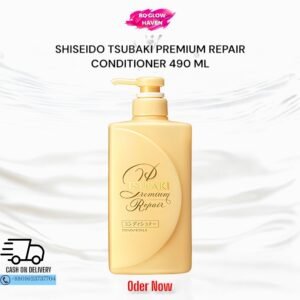 Tsubaki Premium Repair Conditioner – 490ml – Japanese Deep Hair Treatment with Camellia Oil for Dry and Damaged Hair