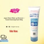 Japan Daiso Make-up Remover and Facial Cleansing Foam 100g Tube – Dual Action Cleanser