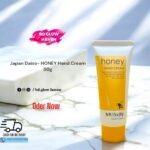 Japan Daiso HONEY Hand Cream 50g – Moisturizing hand cream with five honey-derived ingredients from Japan