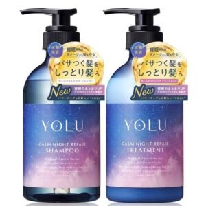 YOLU Calm Night Repair Shampoo and Treatment 475ml Set – Japanese Overnight Hair Care