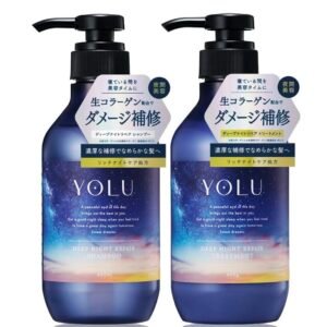 YOLU Deep Night Repair Shampoo and Treatment Set – Japanese Collagen Haircare for Damaged Hair