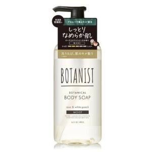 BOTANIST Botanical Body Soap Rose & White Peach 490ml – Japanese Moisturizing Body Wash