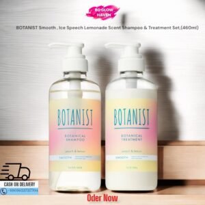 BOTANIST Smooth Botanical Shampoo and Treatment Set – Peach & Lemon – 460ml – Japanese Haircare Product