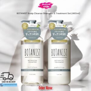 BOTANIST Scalp Cleanse Shampoo and Treatment Set – 460ml – Japanese Botanical Haircare for Oily Scalp
