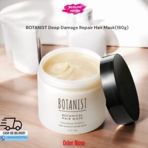 BOTANIST Deep Damage Repair Hair Mask (180g) – Kinmokusei & Berry for Damaged Hair